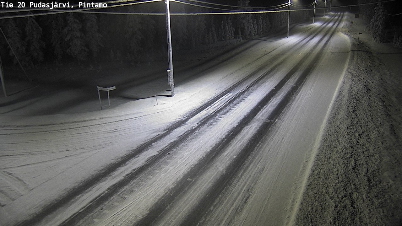 Kelikamerat Kuva Tie 20 Pudasjärvi, Pintamo, Pudasjärvi, Pohjois-Pohjanmaa
