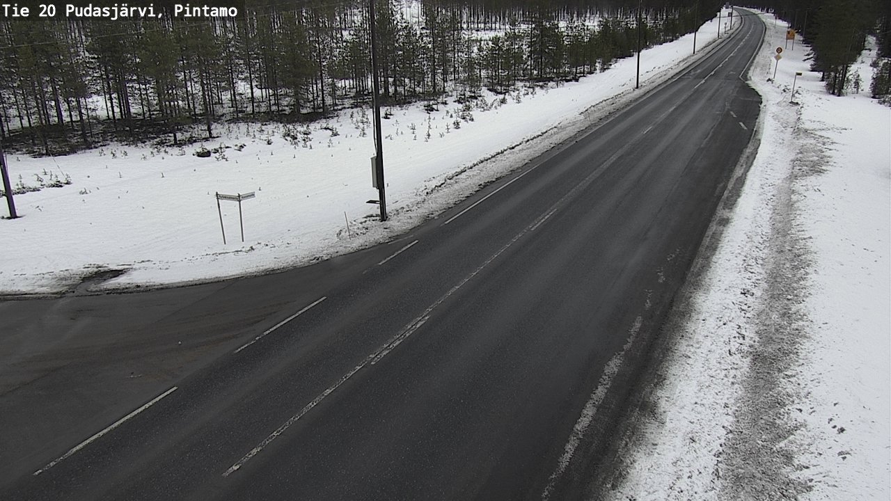 Kelikamerat Kuva Tie 20 Pudasjärvi, Pintamo, Pudasjärvi, Pohjois-Pohjanmaa
