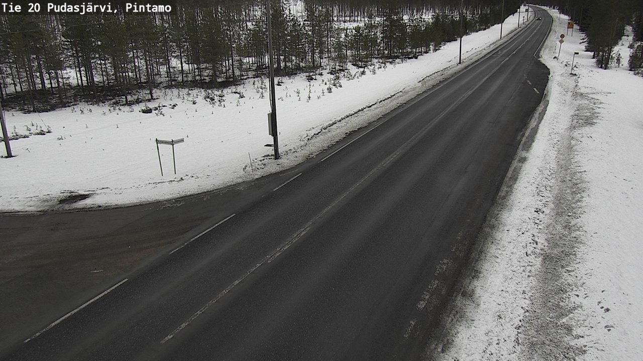 Kelikamerat Kuva Tie 20 Pudasjärvi, Pintamo, Pudasjärvi, Pohjois-Pohjanmaa