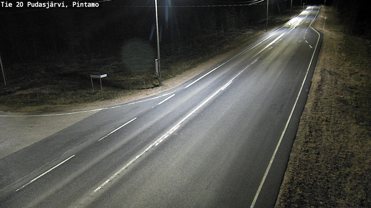 Kelikamerat Kuva Tie 20 Pudasjärvi, Pintamo, Pudasjärvi, Pohjois-Pohjanmaa