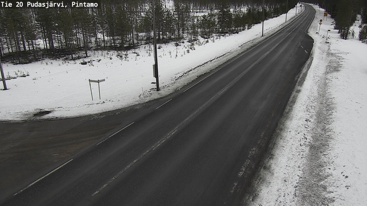 Kelikamerat Kuva Tie 20 Pudasjärvi, Pintamo, Pudasjärvi, Pohjois-Pohjanmaa