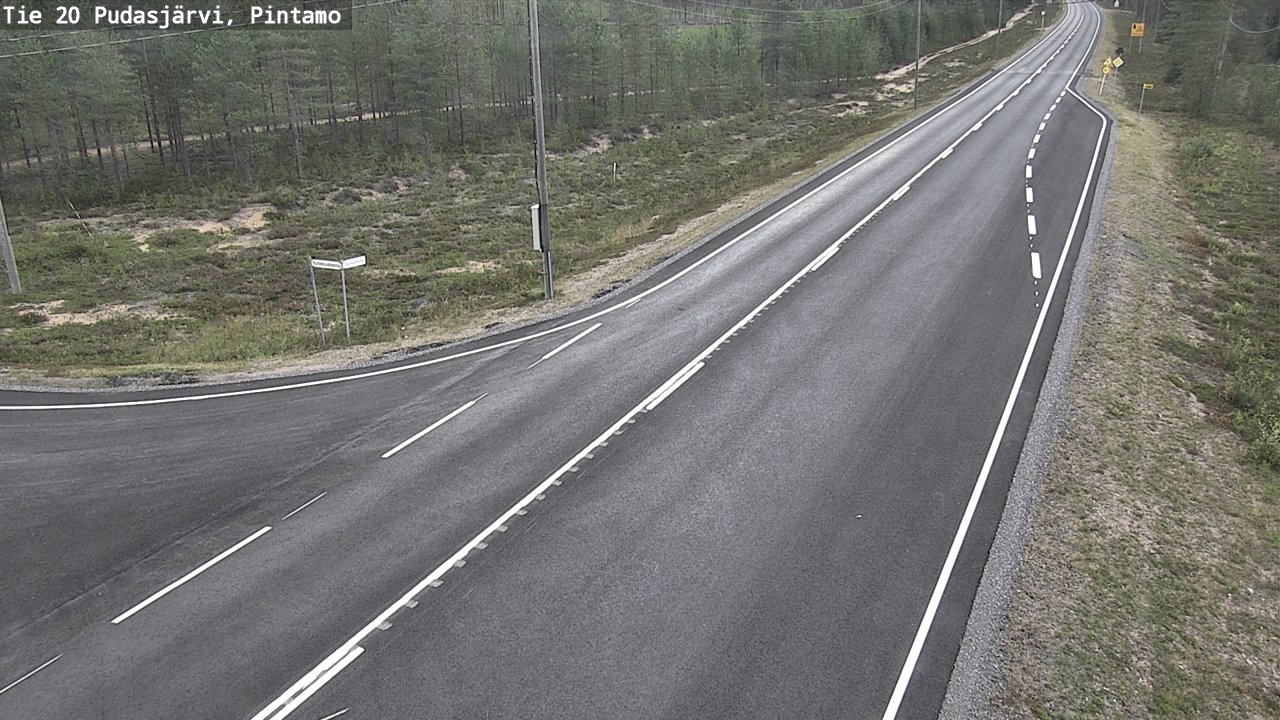 Kelikamerat Kuva Tie 20 Pudasjärvi, Pintamo, Pudasjärvi, Pohjois-Pohjanmaa