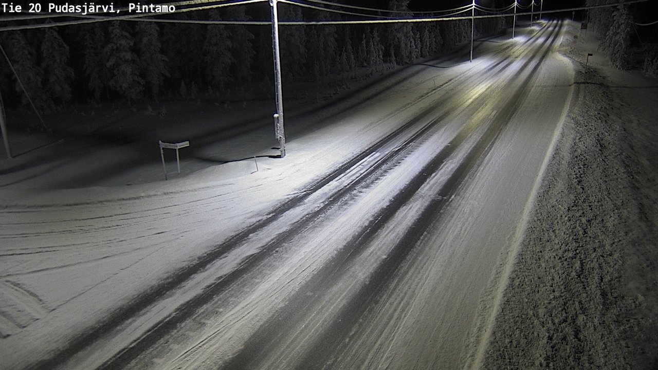 Kelikamerat Kuva Tie 20 Pudasjärvi, Pintamo, Pudasjärvi, Pohjois-Pohjanmaa