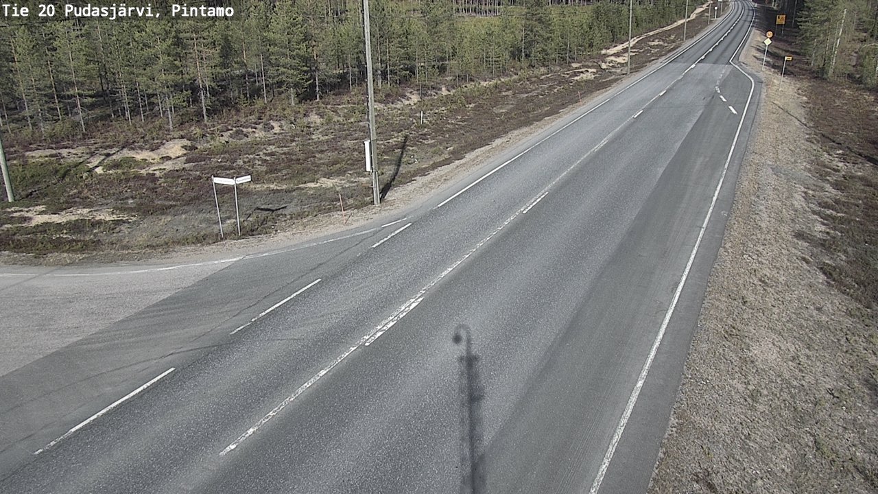 Kelikamerat Kuva Tie 20 Pudasjärvi, Pintamo, Pudasjärvi, Pohjois-Pohjanmaa
