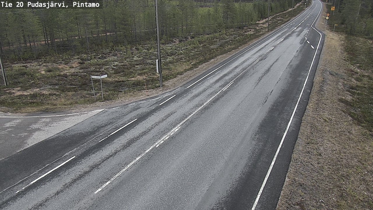 Kelikamerat Kuva Tie 20 Pudasjärvi, Pintamo, Pudasjärvi, Pohjois-Pohjanmaa