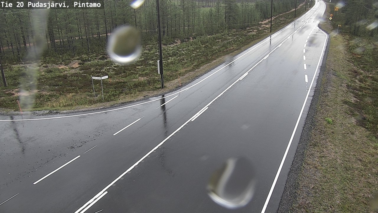 Kelikamerat Kuva Tie 20 Pudasjärvi, Pintamo, Pudasjärvi, Pohjois-Pohjanmaa