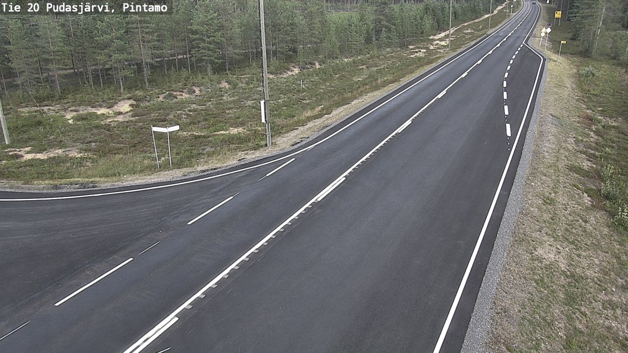 Kelikamerat Kuva Tie 20 Pudasjärvi, Pintamo, Pudasjärvi, Pohjois-Pohjanmaa