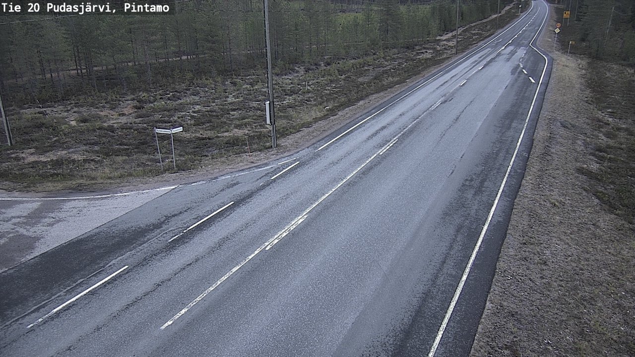 Kelikamerat Kuva Tie 20 Pudasjärvi, Pintamo, Pudasjärvi, Pohjois-Pohjanmaa