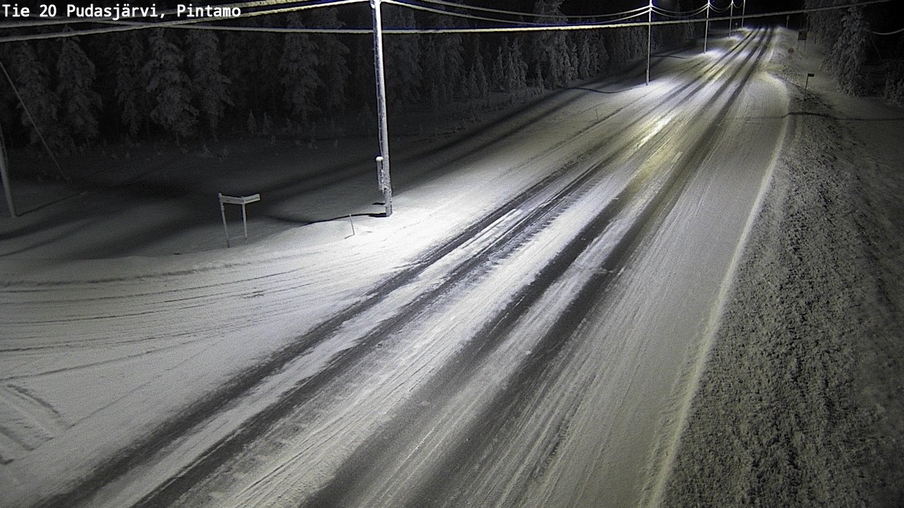 Kelikamerat Kuva Tie 20 Pudasjärvi, Pintamo, Pudasjärvi, Pohjois-Pohjanmaa