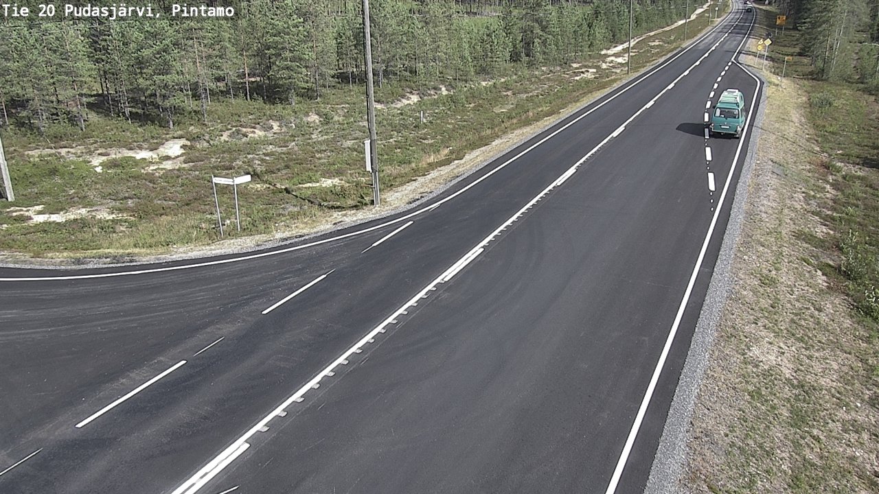 Kelikamerat Kuva Tie 20 Pudasjärvi, Pintamo, Pudasjärvi, Pohjois-Pohjanmaa