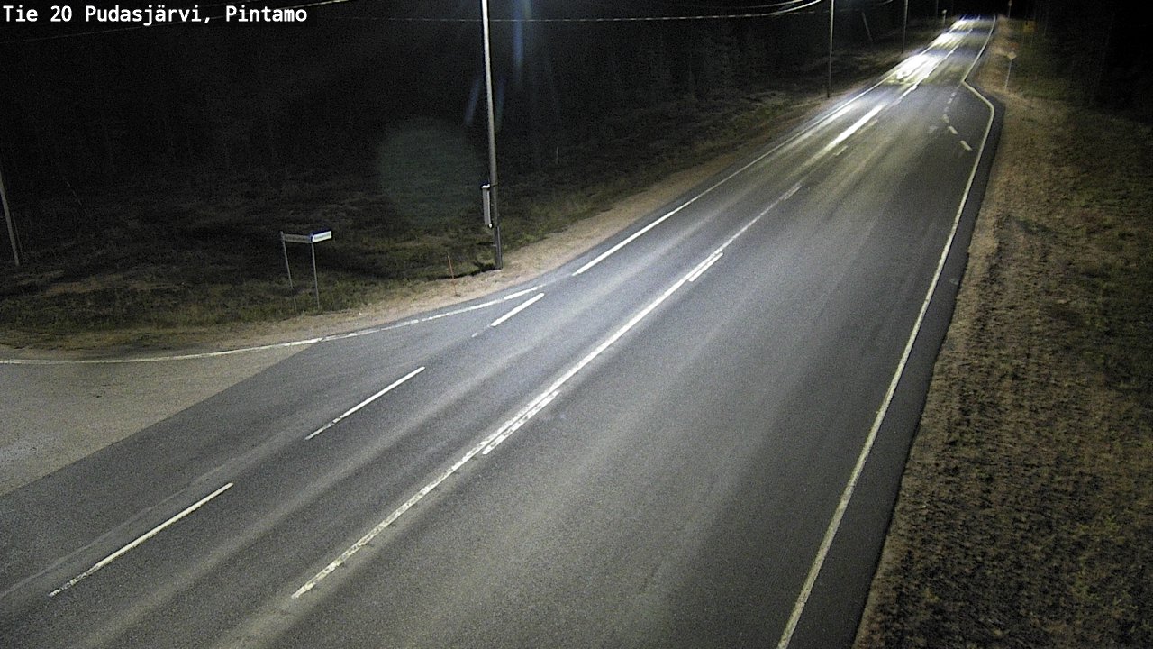 Kelikamerat Kuva Tie 20 Pudasjärvi, Pintamo, Pudasjärvi, Pohjois-Pohjanmaa