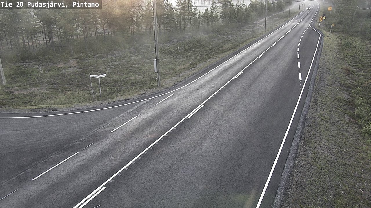 Kelikamerat Kuva Tie 20 Pudasjärvi, Pintamo, Pudasjärvi, Pohjois-Pohjanmaa