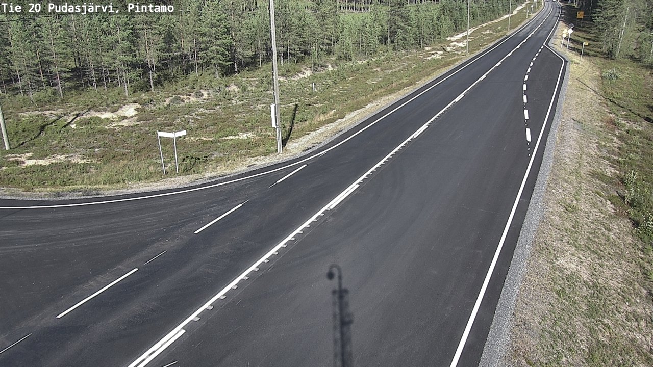 Kelikamerat Kuva Tie 20 Pudasjärvi, Pintamo, Pudasjärvi, Pohjois-Pohjanmaa