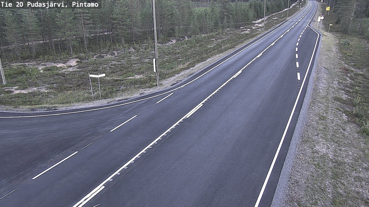 Kelikamerat Kuva Tie 20 Pudasjärvi, Pintamo, Pudasjärvi, Pohjois-Pohjanmaa