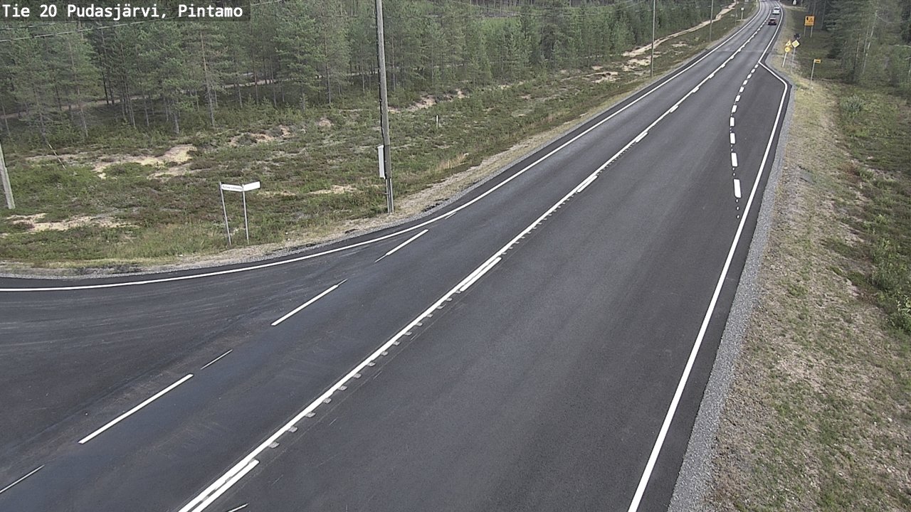 Kelikamerat Kuva Tie 20 Pudasjärvi, Pintamo, Pudasjärvi, Pohjois-Pohjanmaa