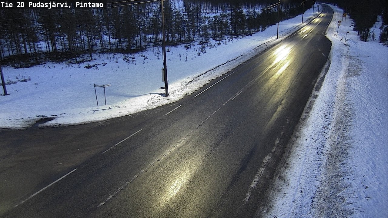 Kelikamerat Kuva Tie 20 Pudasjärvi, Pintamo, Pudasjärvi, Pohjois-Pohjanmaa