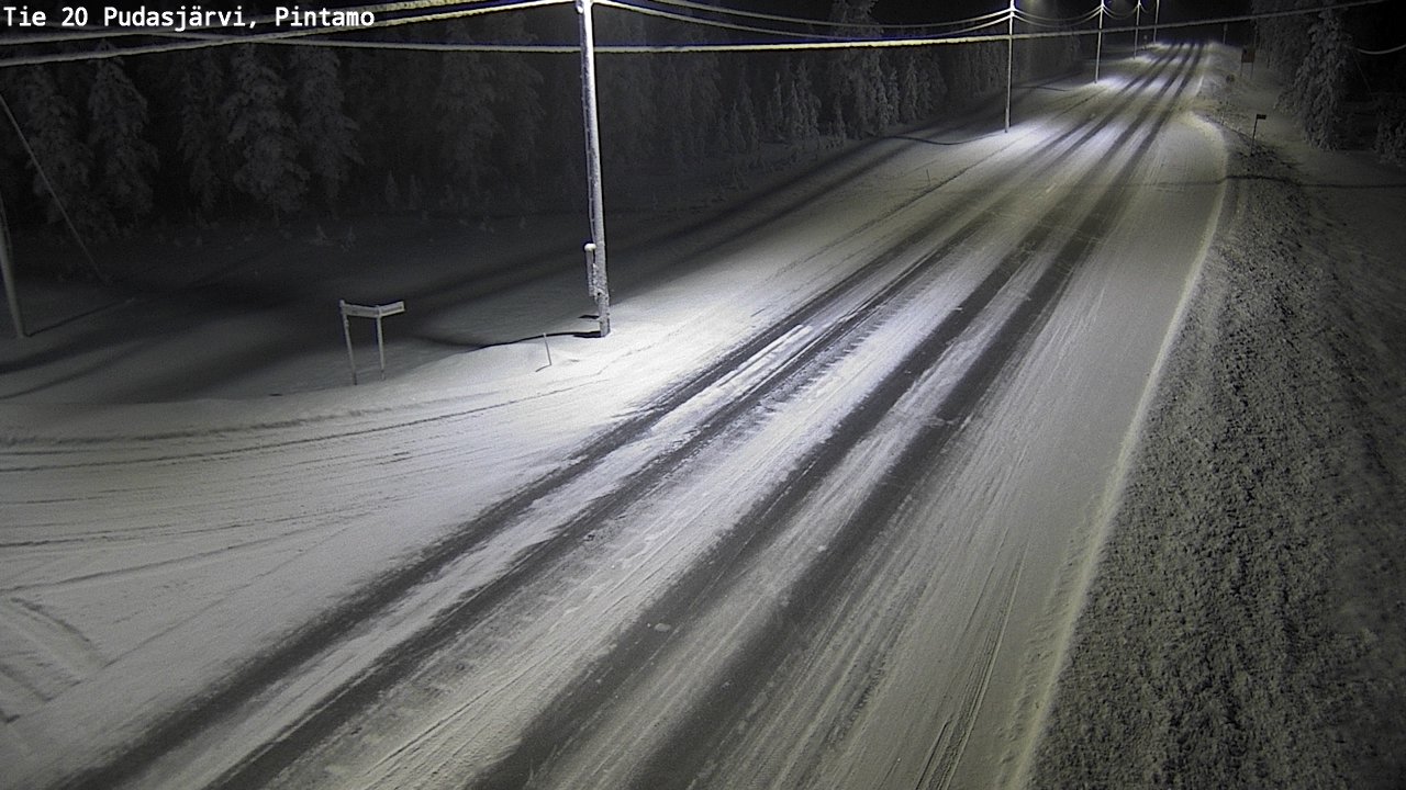 Kelikamerat Kuva Tie 20 Pudasjärvi, Pintamo, Pudasjärvi, Pohjois-Pohjanmaa