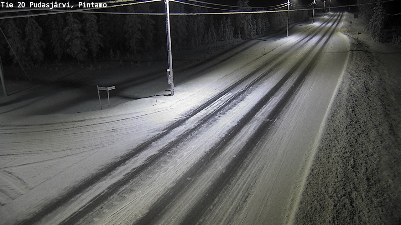 Kelikamerat Kuva Tie 20 Pudasjärvi, Pintamo, Pudasjärvi, Pohjois-Pohjanmaa
