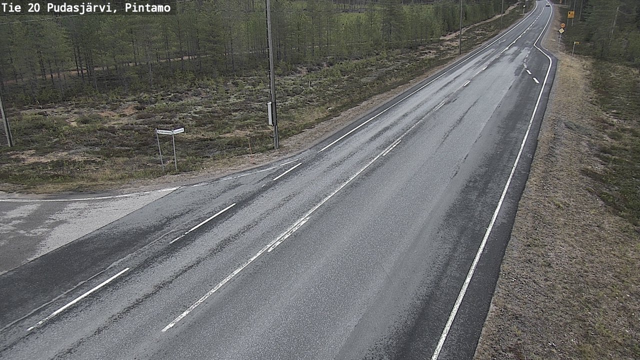 Kelikamerat Kuva Tie 20 Pudasjärvi, Pintamo, Pudasjärvi, Pohjois-Pohjanmaa
