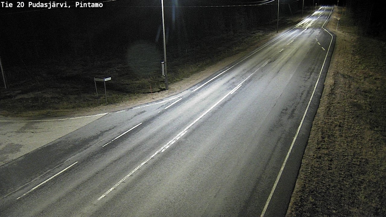 Kelikamerat Kuva Tie 20 Pudasjärvi, Pintamo, Pudasjärvi, Pohjois-Pohjanmaa