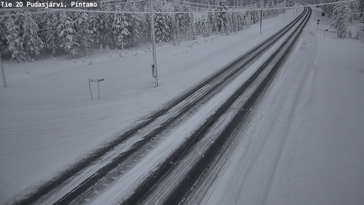 Kelikamerat Kuva Tie 20 Pudasjärvi, Pintamo, Pudasjärvi, Pohjois-Pohjanmaa