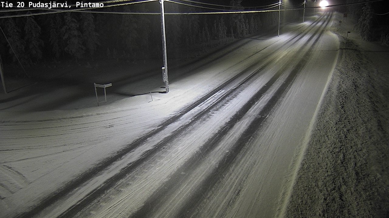 Kelikamerat Kuva Tie 20 Pudasjärvi, Pintamo, Pudasjärvi, Pohjois-Pohjanmaa
