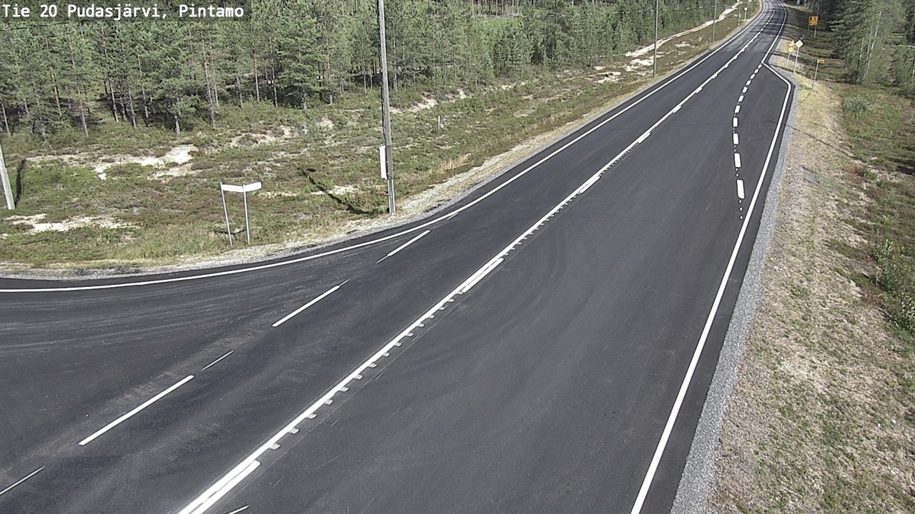 Kelikamerat Kuva Tie 20 Pudasjärvi, Pintamo, Pudasjärvi, Pohjois-Pohjanmaa