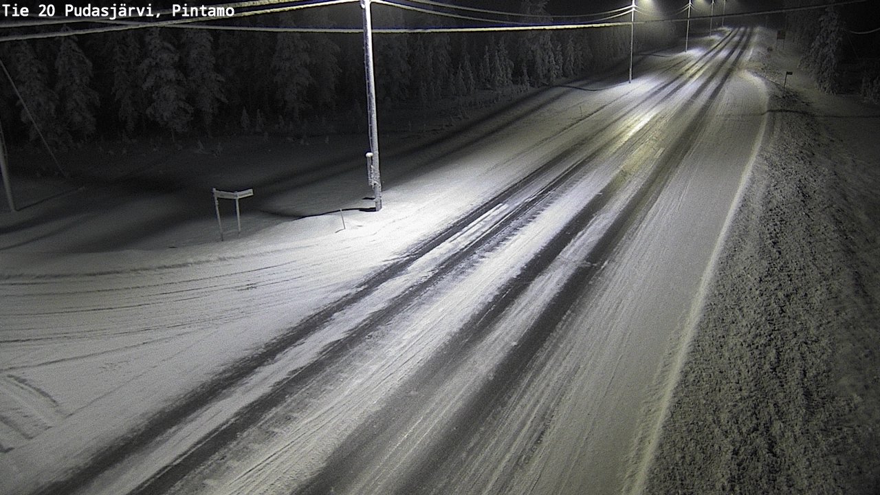 Kelikamerat Kuva Tie 20 Pudasjärvi, Pintamo, Pudasjärvi, Pohjois-Pohjanmaa