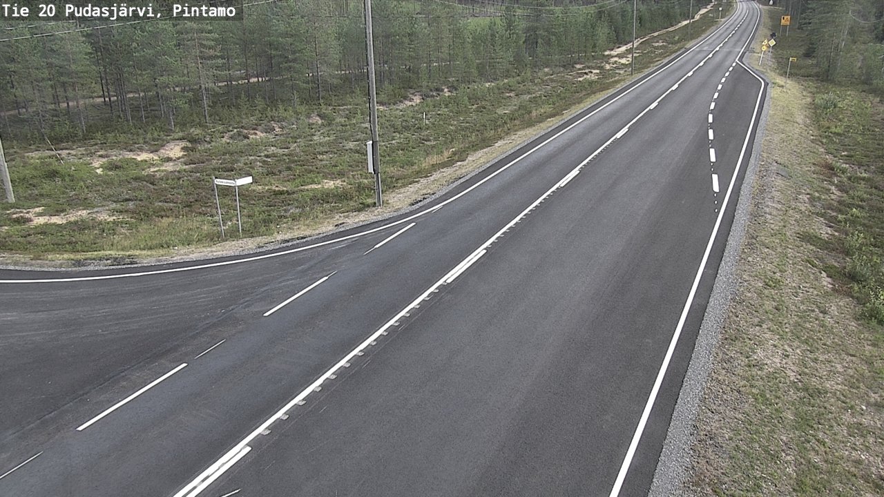 Kelikamerat Kuva Tie 20 Pudasjärvi, Pintamo, Pudasjärvi, Pohjois-Pohjanmaa