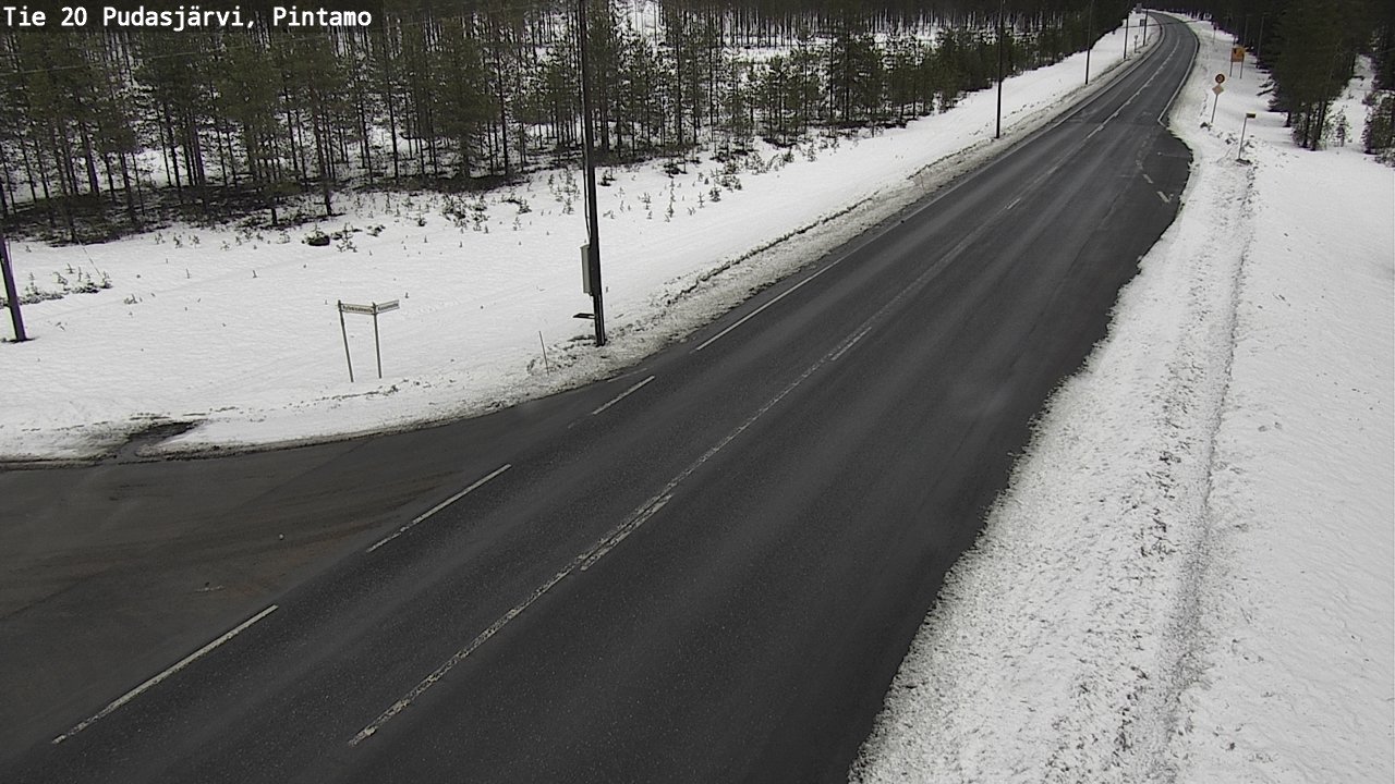 Kelikamerat Kuva Tie 20 Pudasjärvi, Pintamo, Pudasjärvi, Pohjois-Pohjanmaa