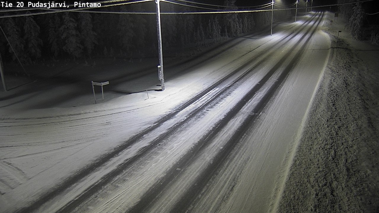 Kelikamerat Kuva Tie 20 Pudasjärvi, Pintamo, Pudasjärvi, Pohjois-Pohjanmaa