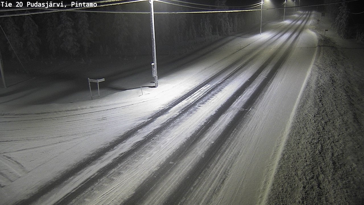 Kelikamerat Kuva Tie 20 Pudasjärvi, Pintamo, Pudasjärvi, Pohjois-Pohjanmaa