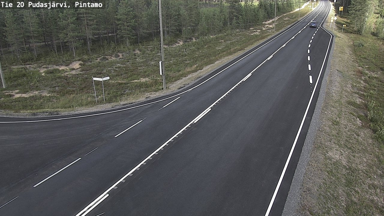 Kelikamerat Kuva Tie 20 Pudasjärvi, Pintamo, Pudasjärvi, Pohjois-Pohjanmaa