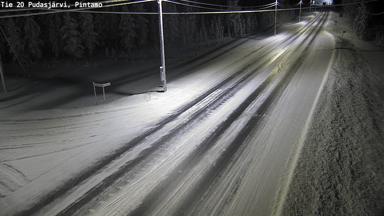 Kelikamerat Kuva Tie 20 Pudasjärvi, Pintamo, Pudasjärvi, Pohjois-Pohjanmaa