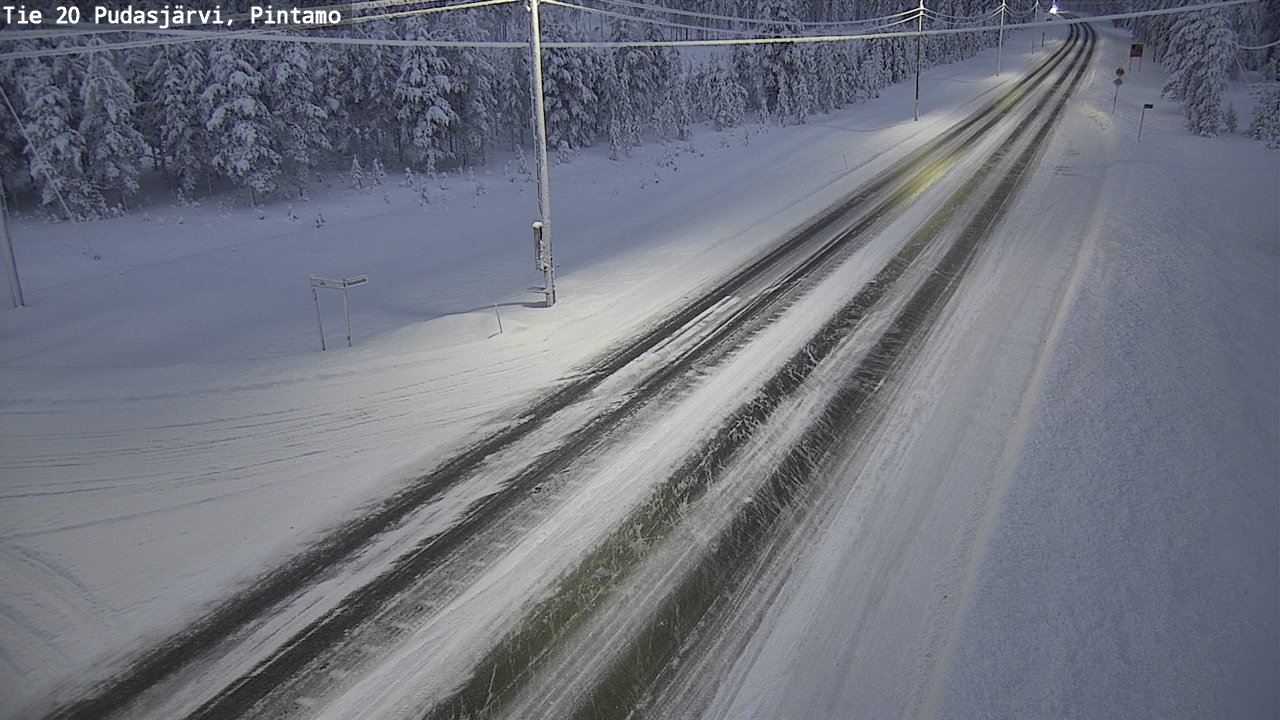 Kelikamerat Kuva Tie 20 Pudasjärvi, Pintamo, Pudasjärvi, Pohjois-Pohjanmaa