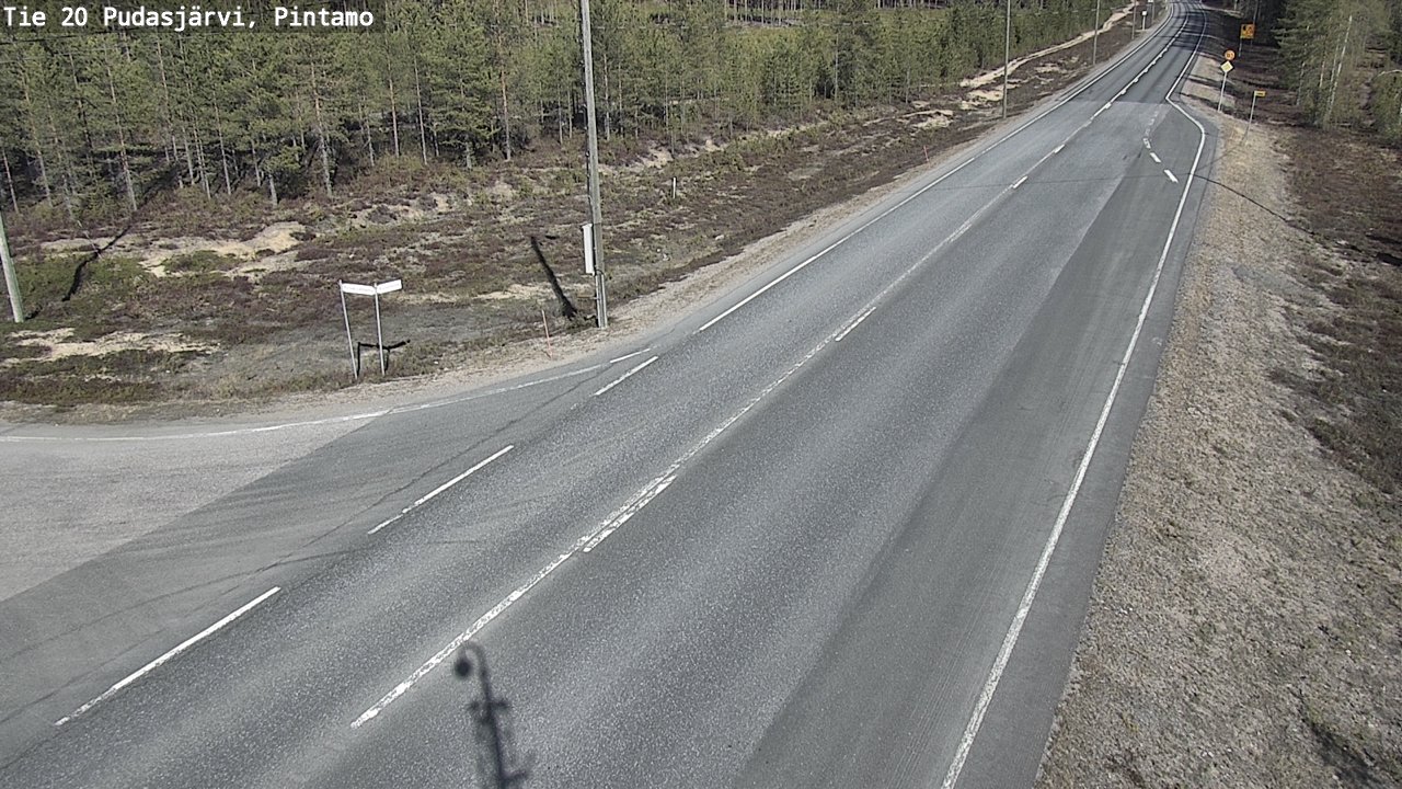 Kelikamerat Kuva Tie 20 Pudasjärvi, Pintamo, Pudasjärvi, Pohjois-Pohjanmaa