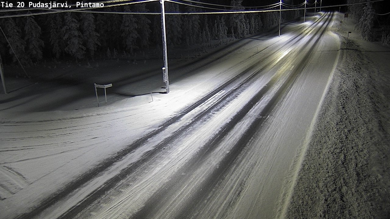 Kelikamerat Kuva Tie 20 Pudasjärvi, Pintamo, Pudasjärvi, Pohjois-Pohjanmaa