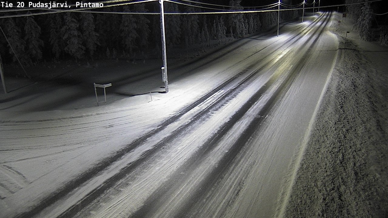 Kelikamerat Kuva Tie 20 Pudasjärvi, Pintamo, Pudasjärvi, Pohjois-Pohjanmaa