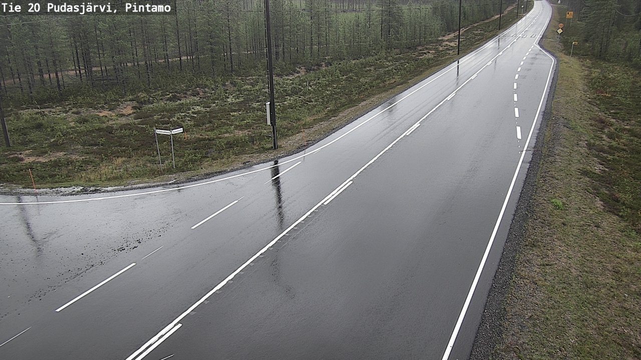 Kelikamerat Kuva Tie 20 Pudasjärvi, Pintamo, Pudasjärvi, Pohjois-Pohjanmaa
