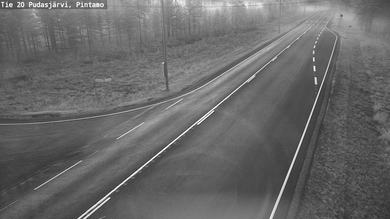 Kelikamerat Kuva Tie 20 Pudasjärvi, Pintamo, Pudasjärvi, Pohjois-Pohjanmaa