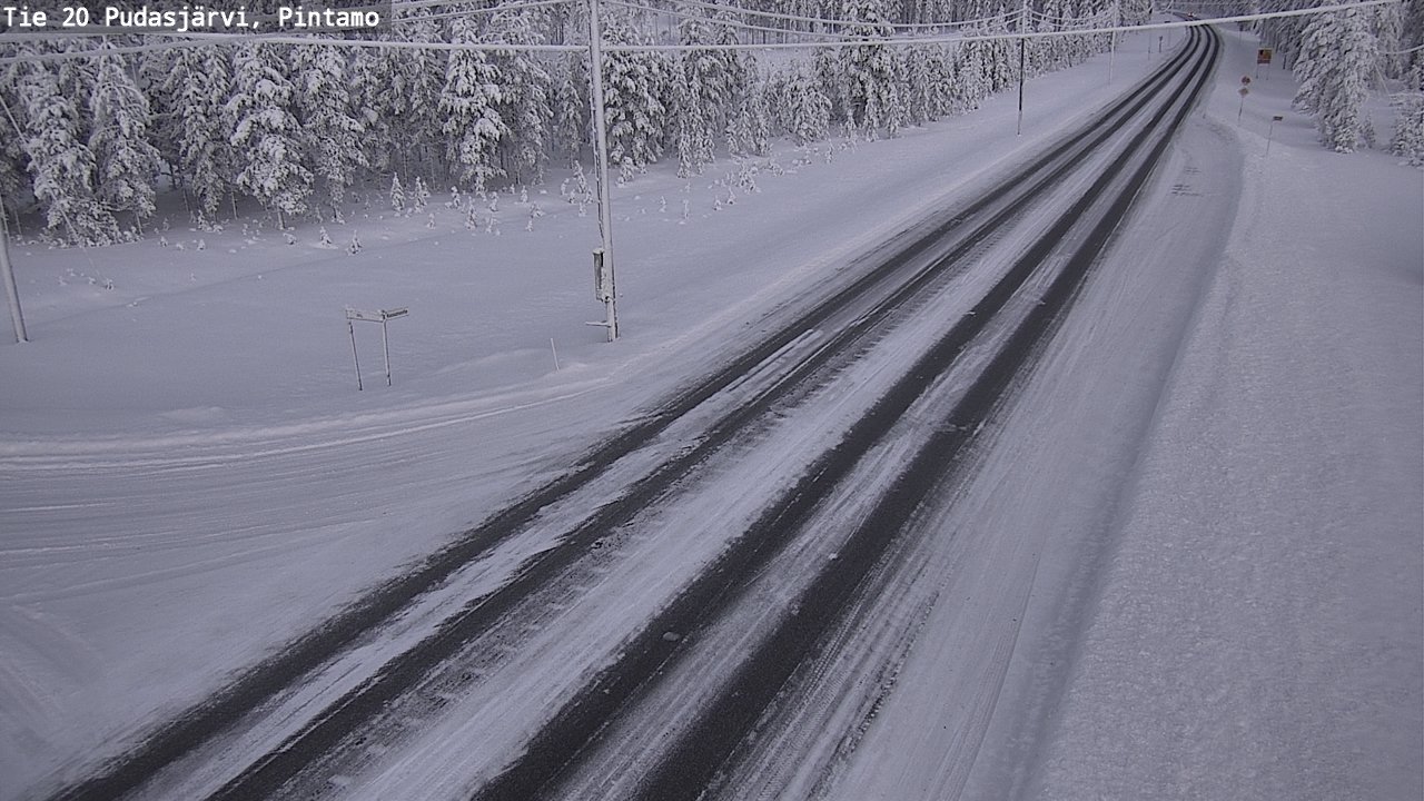 Kelikamerat Kuva Tie 20 Pudasjärvi, Pintamo, Pudasjärvi, Pohjois-Pohjanmaa