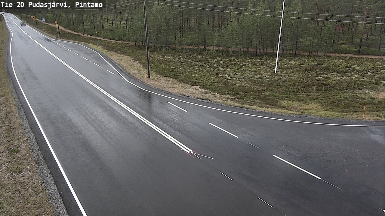 Kelikamerat Kuva Tie 20 Pudasjärvi, Pintamo, Pudasjärvi, Pohjois-Pohjanmaa