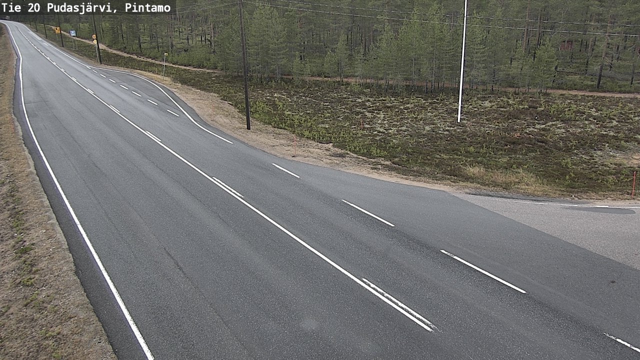 Kelikamerat Kuva Tie 20 Pudasjärvi, Pintamo, Pudasjärvi, Pohjois-Pohjanmaa