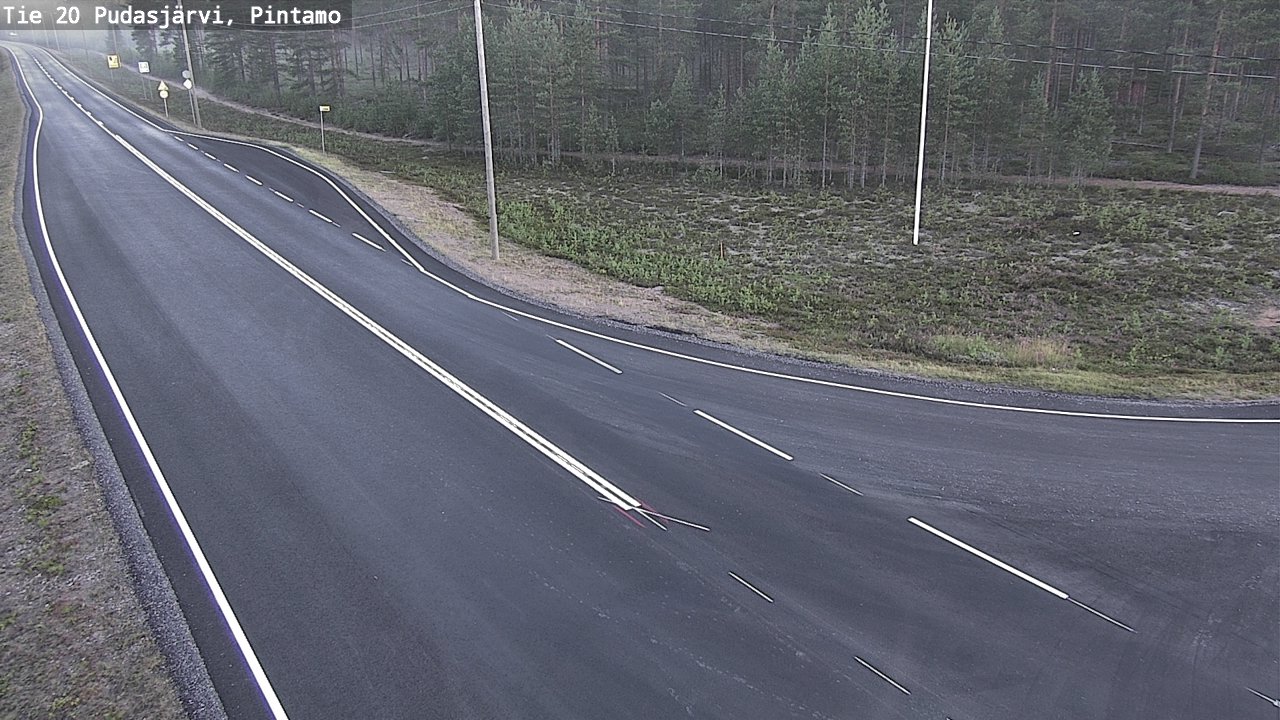 Kelikamerat Kuva Tie 20 Pudasjärvi, Pintamo, Pudasjärvi, Pohjois-Pohjanmaa