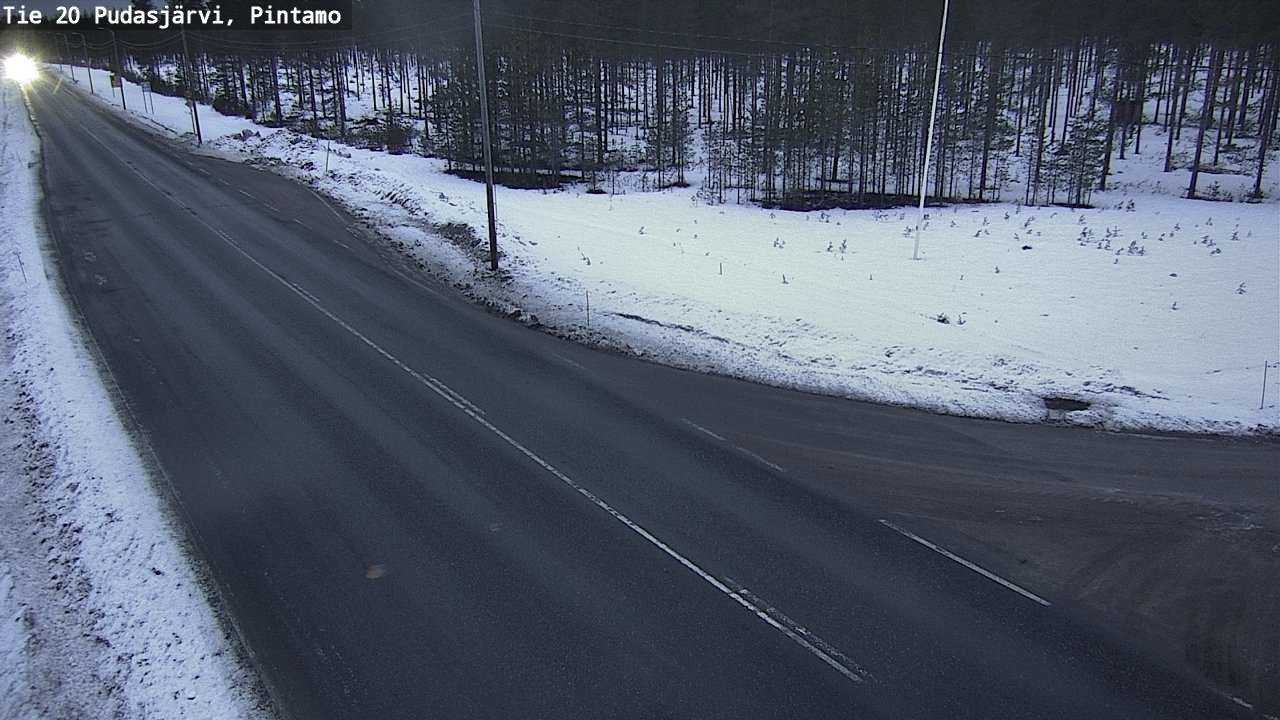 Kelikamerat Kuva Tie 20 Pudasjärvi, Pintamo, Pudasjärvi, Pohjois-Pohjanmaa