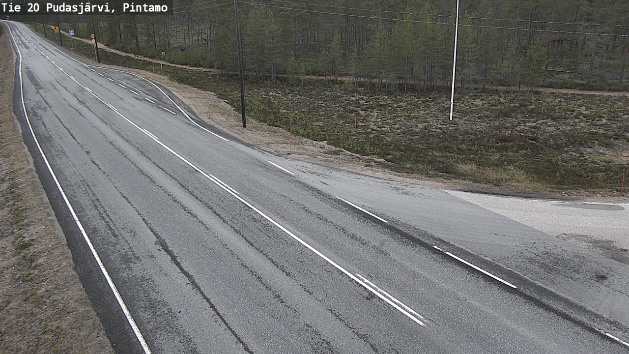 Kelikamerat Kuva Tie 20 Pudasjärvi, Pintamo, Pudasjärvi, Pohjois-Pohjanmaa