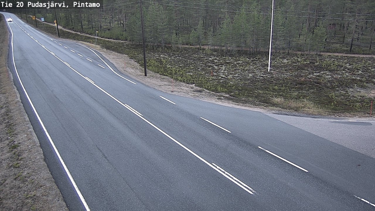 Kelikamerat Kuva Tie 20 Pudasjärvi, Pintamo, Pudasjärvi, Pohjois-Pohjanmaa