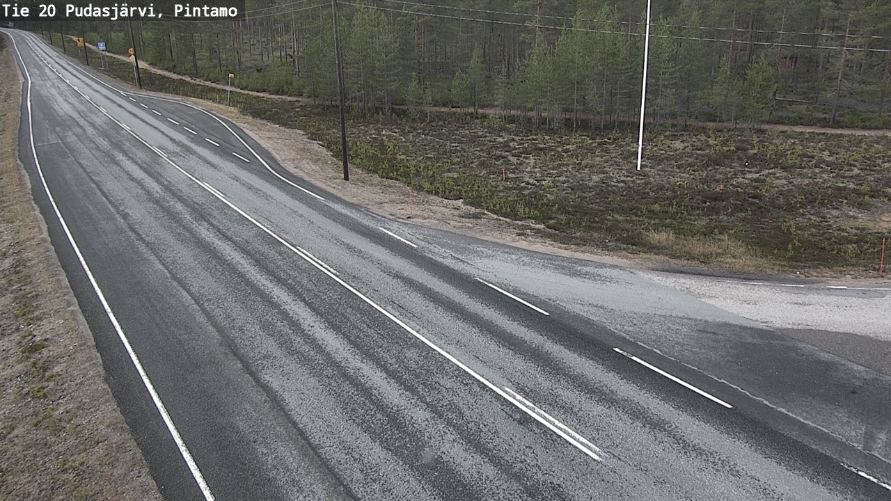 Kelikamerat Kuva Tie 20 Pudasjärvi, Pintamo, Pudasjärvi, Pohjois-Pohjanmaa
