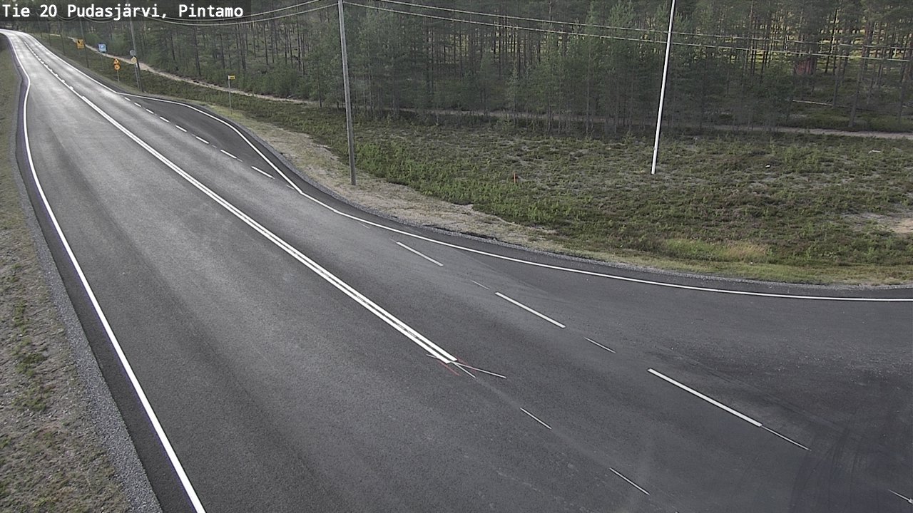 Kelikamerat Kuva Tie 20 Pudasjärvi, Pintamo, Pudasjärvi, Pohjois-Pohjanmaa