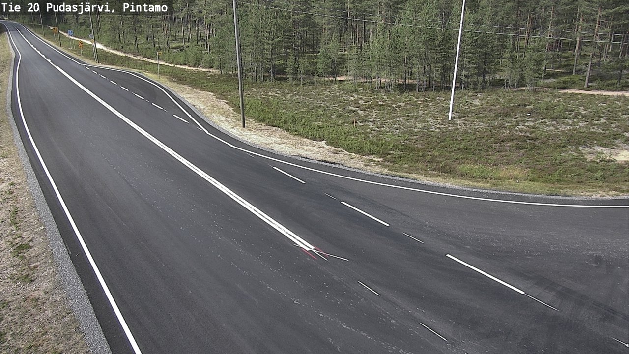 Kelikamerat Kuva Tie 20 Pudasjärvi, Pintamo, Pudasjärvi, Pohjois-Pohjanmaa